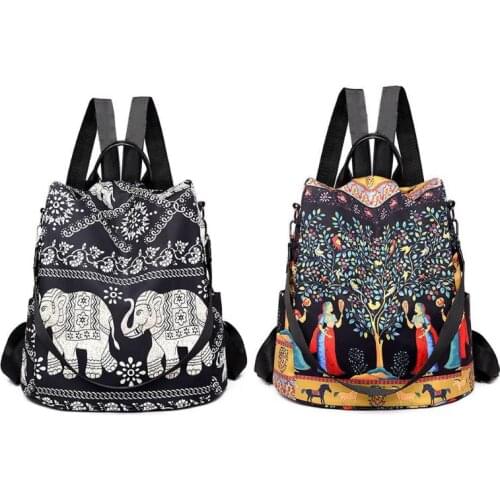 Women Oxford Bagpack Fashion Multifunction Backpack Female Anti Theft School Bag for Teenager Girls Notebook Sac A Dos mochila