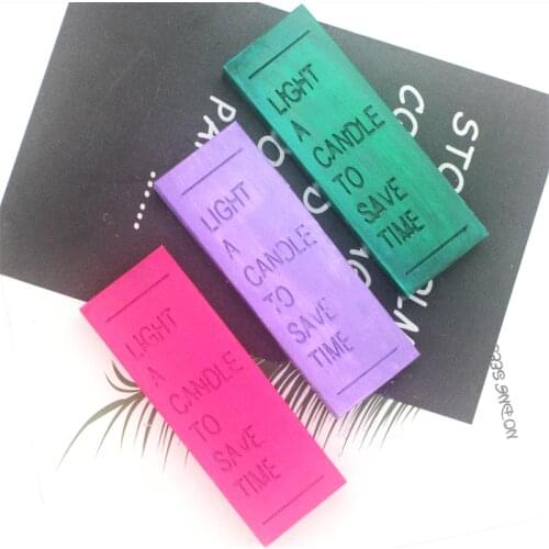 1pcs P1199 Silicone Mold Long Square English Alphabet Wax Aromatherapy Candle Diffuse Gypsum Wax Creative Decoration mould