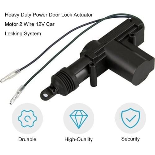Universal Heavy Duty Power Door Lock Actuator Motor 2 Wire 12V Car Locking System Actuator Single Gun Type Kit