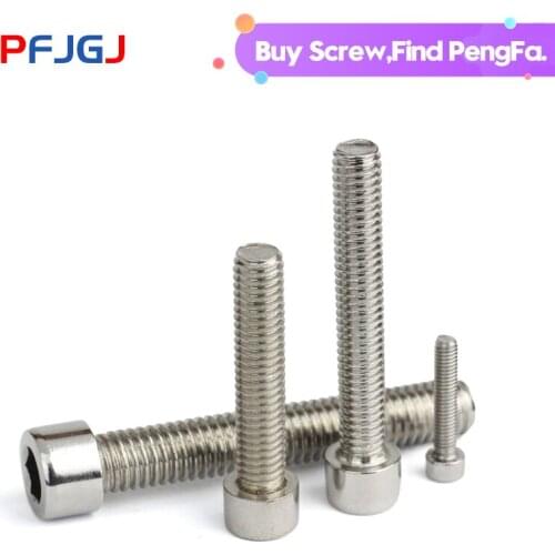 Peng Fa 201 stainless steel cylindrical hexagon socket head screw GB70/DIN912 cup head screw M3 M4 M5 M6 M8 M10 M12