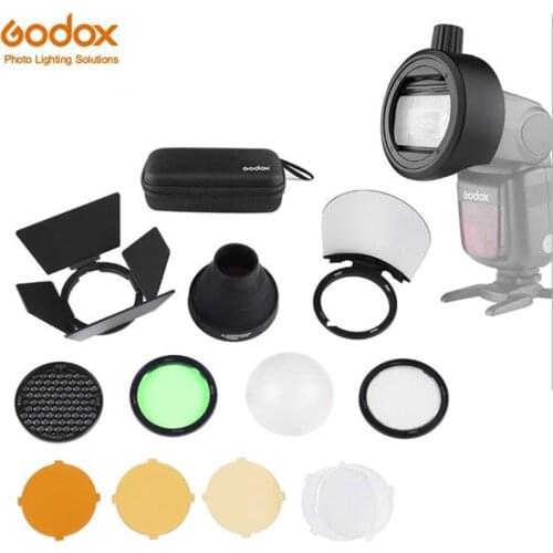 Godox Flash Speedlight S-R1 Adapter Ring +AK-R1 Lighting accessories for Godox TT685 V860II V350 TT600 Yongnuo Canon Nikon Sony
