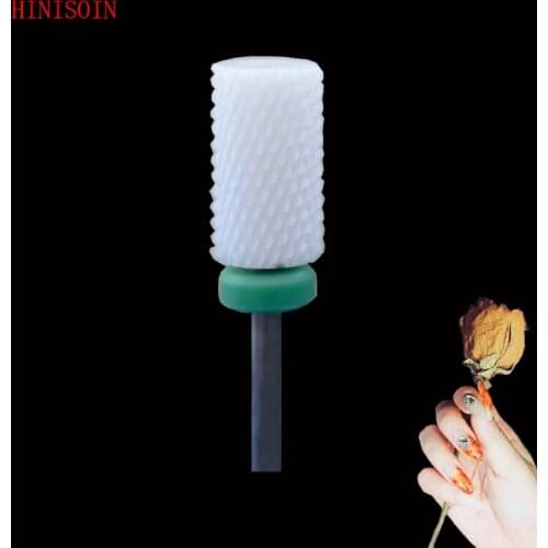 White-15PCS -Ceramic Nail Drill Bit - Large Barrel Bit - (0081.066)