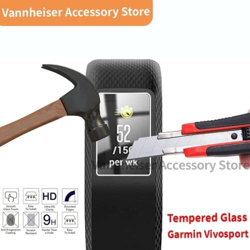 Tempered glass Protection Film For Garmin Vivosport Wristband Screen Protector For Vivosport Smart Watch Protective Glass Film