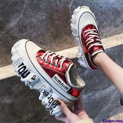 Women 2021 Fashion Platform Shoes Basket Femme Vulcanize Shoes Womens Casual Krassovki Female Trainers Dad Shoes