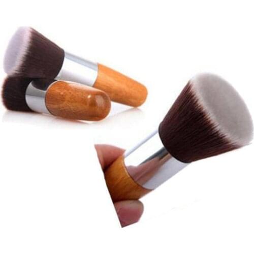 1PCS/set Professional Soft Flat Top Buffer Foundation Powder Brush Cosmetic Salon Brush Makeup Basic Brush Facial Makeup Tool DD