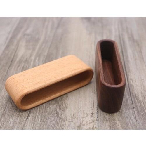 100PCS Wooden Holder Case Storage Card Box Organizer Office Desktop Name Card Display Stand For Desk Business Card Holder