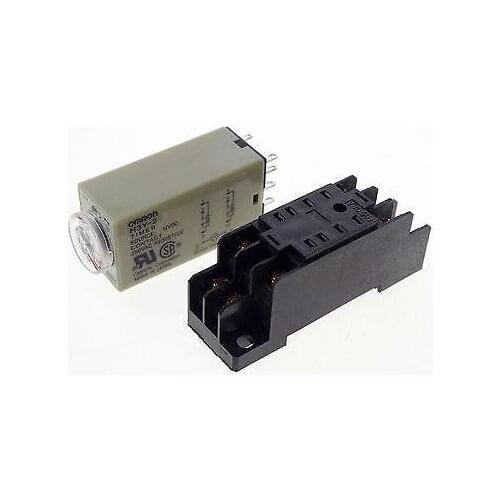 12VDC H3Y-2 Power On Time Delay Relay Solid-State Timer max 1S DPDT Socket
