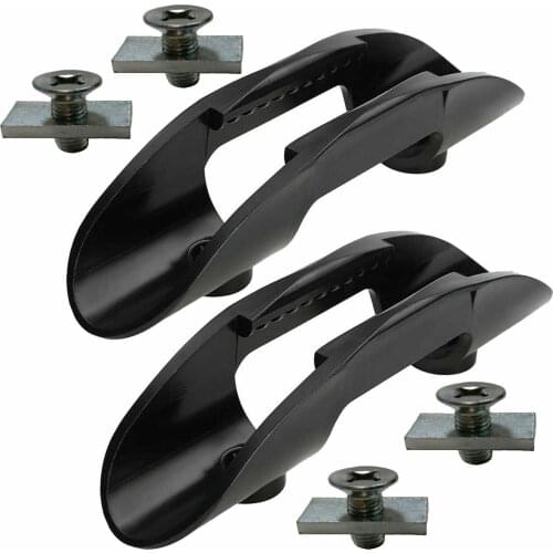 2x Kayak Boat Plastic Paddle Holder Clip Track Mounting Screws Nuts Accessories