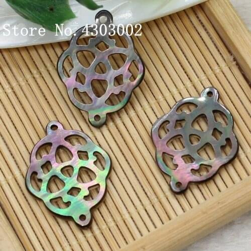 20pcs/lot 18x24mm Natural Hollow Flower Cut Mother of Pearl shell for DIY Jewelry Flower MOP Pearl shell Beads