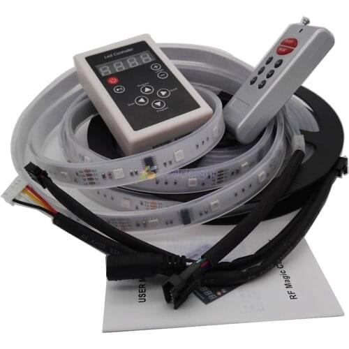 5M IC 6803 IP67 tube waterproof 5050 150 leds Dream Magic RGB LED Strip + 133 Color Change Remote Controller