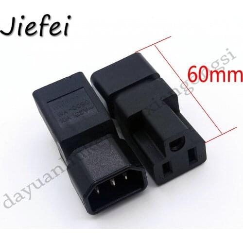 500pcs IEC 320 C14 to Nema 5-15R AC Adapter C14 to 5-15R USA 3Pole Power Adapter IEC Male to USA 3Pole Female AC Converter