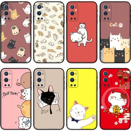 Celebrity cat Phone Case For OnePlus 7 8 9 Pro 6T 7T 8T Anti-fallSoft Silicone Case for OnePlus 8 9 9pro