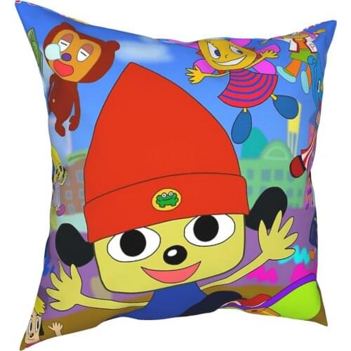 Parappa The Rapper Anime Poster Pillow Case Cover Covers For Pillows 50X50 Decorative Cushion