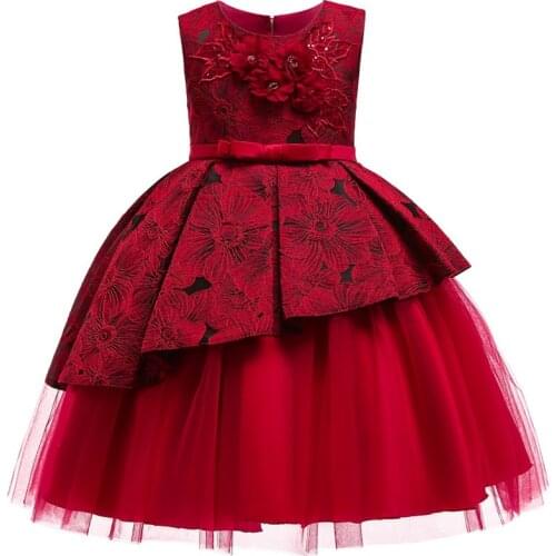 Kids Dresses for Girls Boutique Party Wedding Flower Girls New Years Dress Thanksgiving Toddler Clothes Christmas Dress