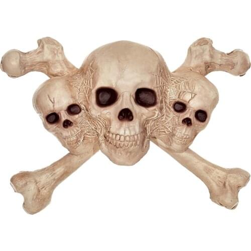 Fantasy Bone Skeleton Skull & Crossbones Skeleton Bones for Horror Home Halloween Decoration Wall Decor