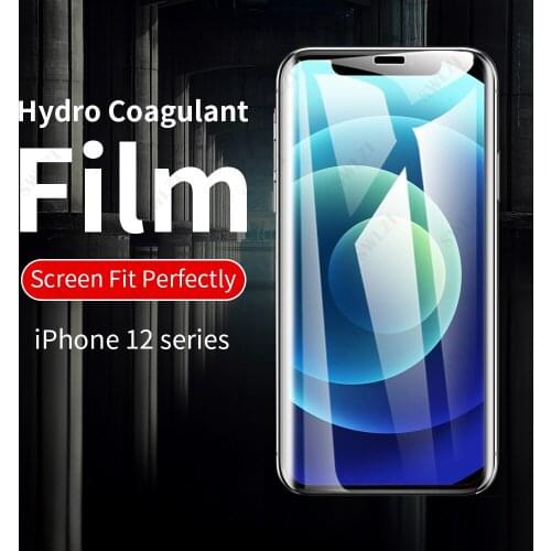 Full cover hydrogel film for iPhone X XS XR SE 12 mini 11 pro Max 8 7 6 6S plus phone screen protector protective film Not Glass