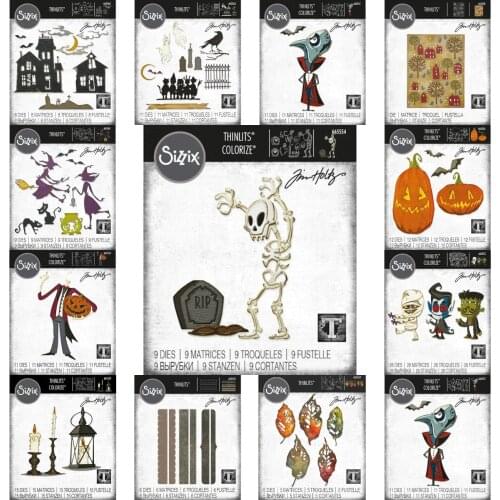 Halloween Trees Pumpkin Lantern Skull Monster 2021 New Arrival Cutting Dies Decoration Metal Die Cutters for Scrapbooking Craft