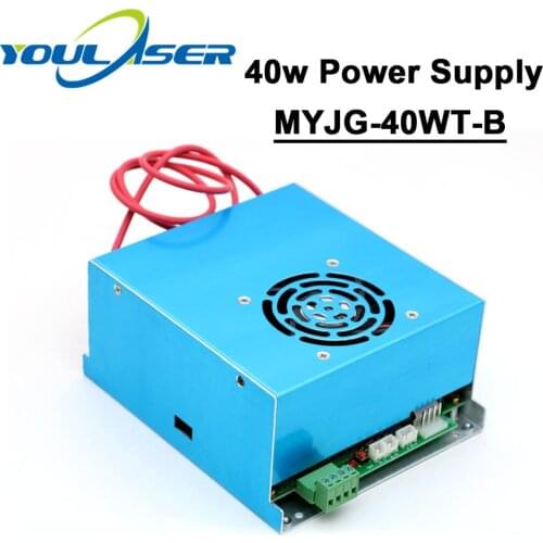 CO2 Laser Power Supply 40W 110V 220V for Laser Tube Engraving Cutting Machine MYJG 40WT-B