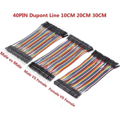 40PIN 10CM 20CM 30CM Dupont Line Male to Male + Female to Male and Female to Female Jumper Dupont Wire Cable DIY KIT