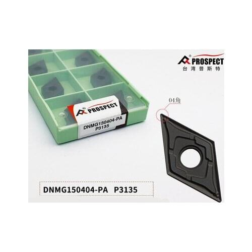 10pcs DNMG150404/08-TM/GF P9125, DNMG150404/08-PA P3135 carbide inserts, to cut steel and cast iron, PROSPECT brand