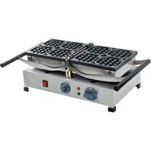Commercial Use Electric Waffle Maker Honeycomb Shaped Waffle Maker Waffle Cake Oven Baking Dessert Iron Hot Plate Machine