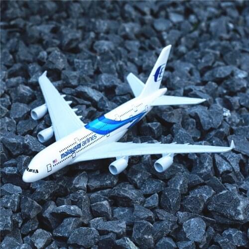 Malaysia Airlines Airbus A380 Aircraft Model 6" Metal Airplane Diecast Mini Moto Collection Eduactional Toys for Children