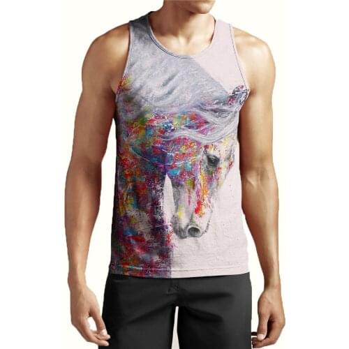 CLOOCL Love Horse Men T-shirts Animal Design 3D Print Pullovers Tops Casual Men Clothing Unisex Short Sleeve Harajuku Streetwear