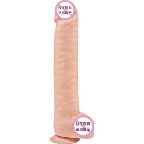 Soft Flesh Dildo Realistic with Suction Cup Sucker Big Artificial Penis for Women Sex Toys Female Masturbator Adult