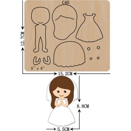 New angel Wooden die Scrapbooking C-45 Cutting Dies