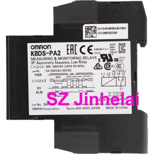 OMRON K8DS-PA2 Authentic original MONITORING RELAY 380-480VAC