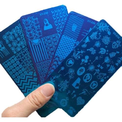 1 pc DIY nail art pattern textures caricaturas stamping plates manicure cute love uñas cartoon stamp plate decore nail Stamping