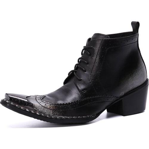 Size 38-46 Hot Sale Mens New Fashion Stage White Rivet Punk Boots Tooling Boots Leather Boots Singer Costumes Clothing Shoes