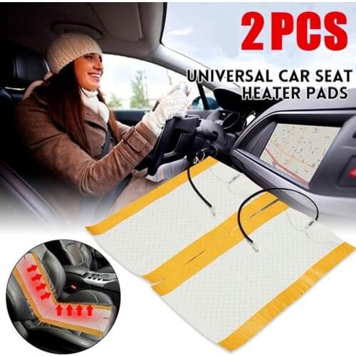 Car Seat Heating Pad Universal Car Seat Covers Pad Carbon Warmer Heating Winter Fiber Mat Heated Auto Car Pad Seat Heater P3X0