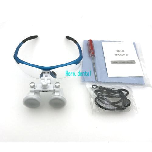 3.5x420mm Dental Loupes Surgical Binocular Loupe dental Magnifier Glasses
