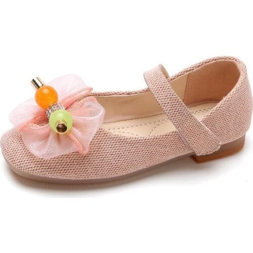 2020 Spring And Autumn New Girls Leather Shoes Autumn New ChildrenS Shoes Embroidered Shoes Suede Granny Shoes 6-12 Years