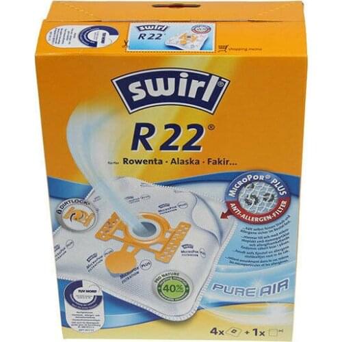 Swirl R22 4 bags microfiber cleaner Compacto Maximum Hoover Gemini Fakir