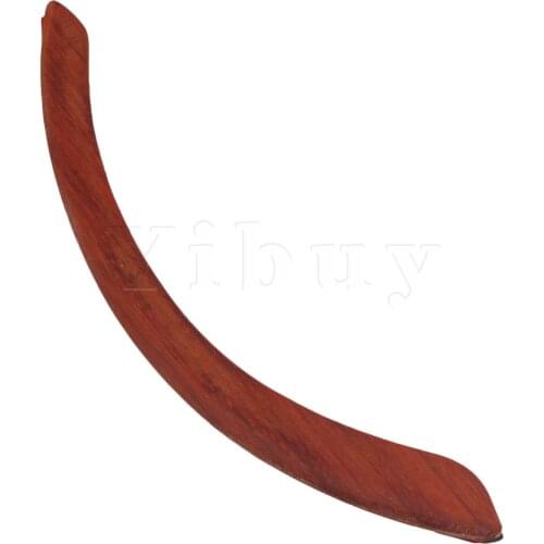 Yibuy Red Redwood Figured Solid Guitar Arm Rest Guitar Parts & Accessories Replacement for 39-41 Inch Acoustic Guitar