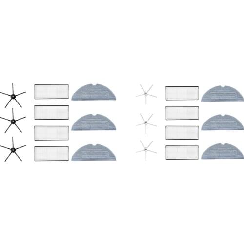 EAS-Compatible Replacement Parts, Wiping Cloth, Filter Side Brushes for Xiaomi Roborock S7 Vacuum Cleaner Accessories