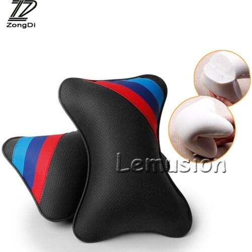 ZD 1PCS For Kia Rio 3 k2 Ceed Toyota Corolla 2008 Avensis C-HR RAV4 Mazda 3 6 Car Neck pillow Three primary colors Headrest