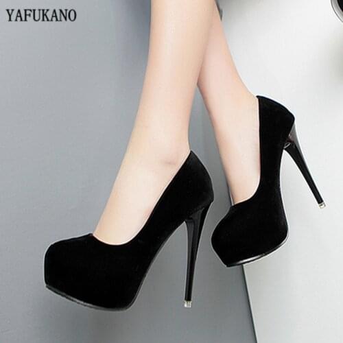 2020 New Sexy Women Pumps 12CM Round Toe High Heels Women Shoes Simple Fine Heels Womens Singles Shoes Size 34-39