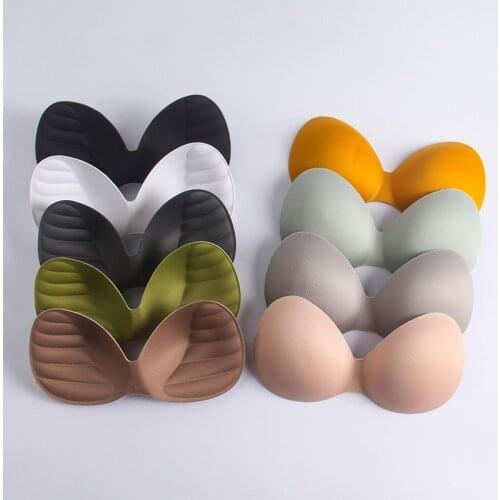 1 Pair Swimsuit Padding Inserts Women Body-Fitted Clothes Accessories Foam Sponge Pads Chest Cups Breast Bra Inserts Chest Pad