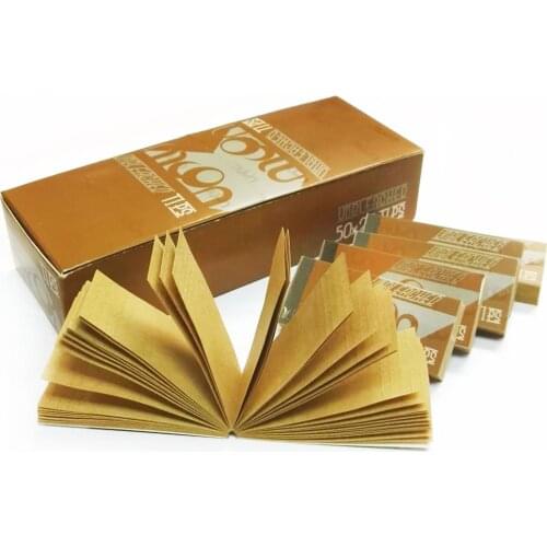 5 Pcs MOON Rolling Filter Tips Unbleached Rolling Paper Filter Tips 50 leaves