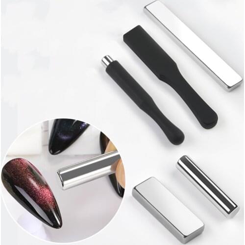 5pcs of One Set Cat Eye Magnet Stick Manicure Magnet Bar Nail Polish Stick Nail Art Magnet Stick for Woman Salon (1#+2#+3#+4