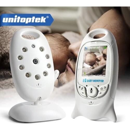 The Wireless Video Baby Monitor Night Vision IR LED 2.0 Inch Color Security Camera 2 Way Temperature Monitoring With 8 Lullaby