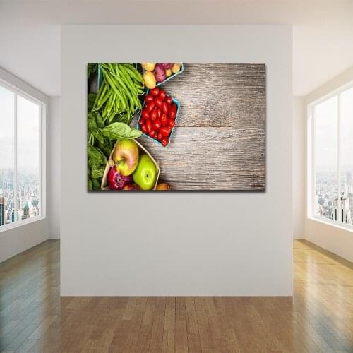 No Frame Fruit Apple Tomato Poster Wall Art Print Canvas Painting Posters and Prints Wall Pictures Kitchen Decoration