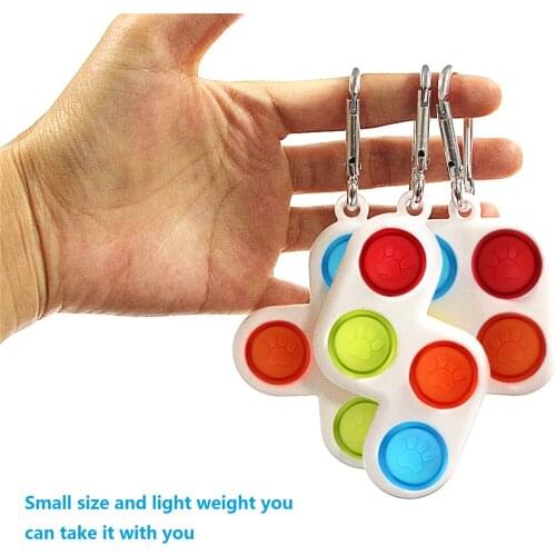Simpl Dimmer Keychain Pendant Silicone Decompression Toys Adult Childrens Toys Relieve антистресс For Kids Adults симпл димпл
