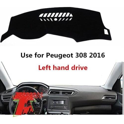 TAIJS Factory Simple Fashion Polyester Fibre Car Dashboard Cover For Peugeot 308 2016 Left Hand Drive