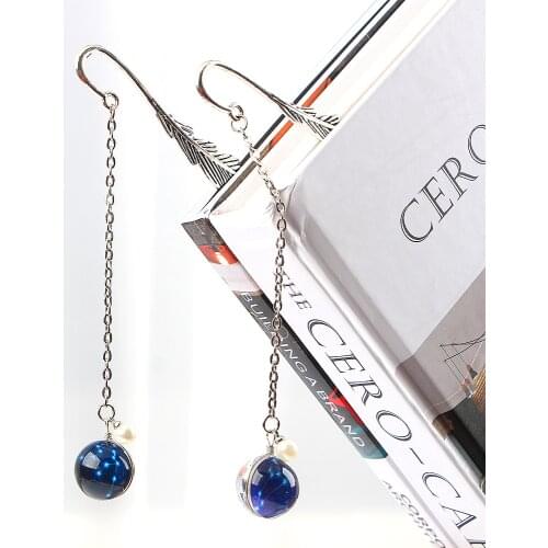 Noctilucent Constellation Bookmark Pendant Metal Book mark Stationery School Office Supply Escolar Papelaria