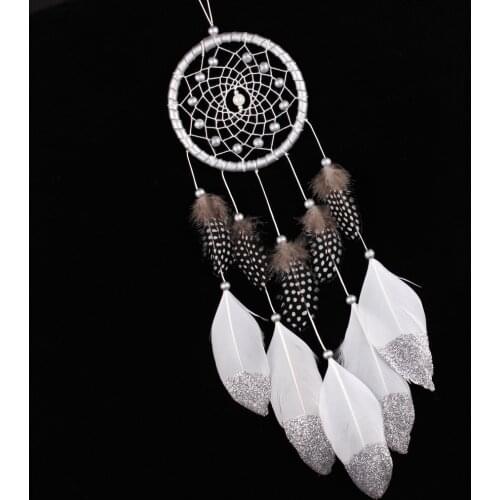 Wall Hanging Dream Catcher Weaving Wind Chimes Bedroom Home Decor for Party Feather Handmade Handcrafts Ornaments