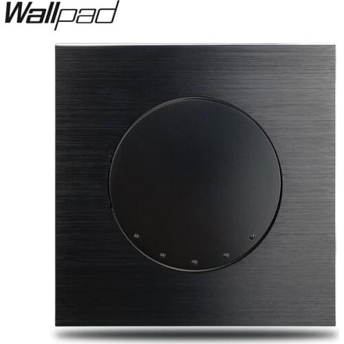 Wallpad L6 Black Aluminum LED 1 Gang Intermediate Crossover Wall Light Switch